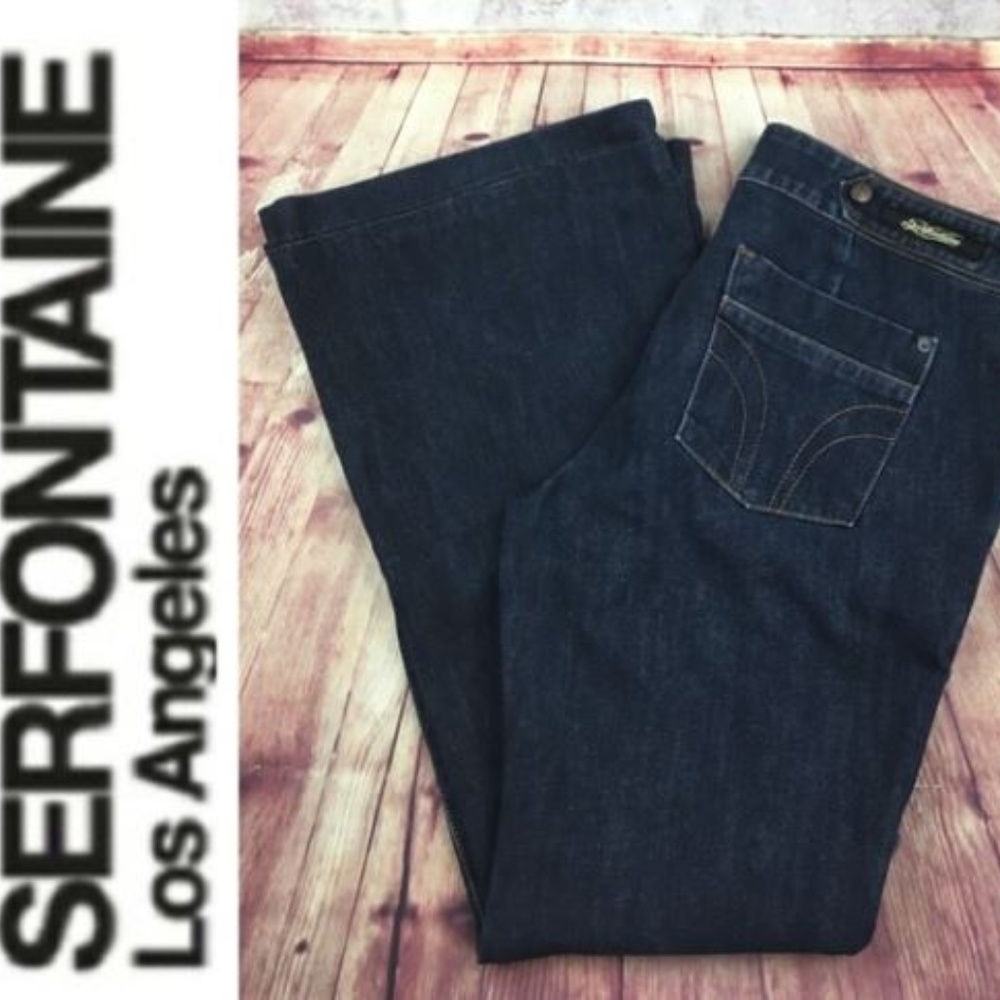 Serfontaine Los Angeles Wide Leg Denim Trouser